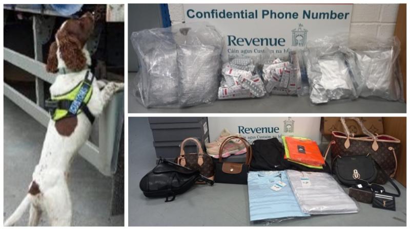 Pills, cannabis and designer clothes seized in massive Revenue searches