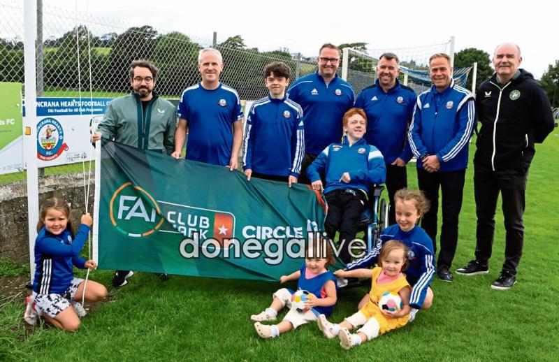 Buncrana Hearts receive prestigious FAI Club Mark One Star Award