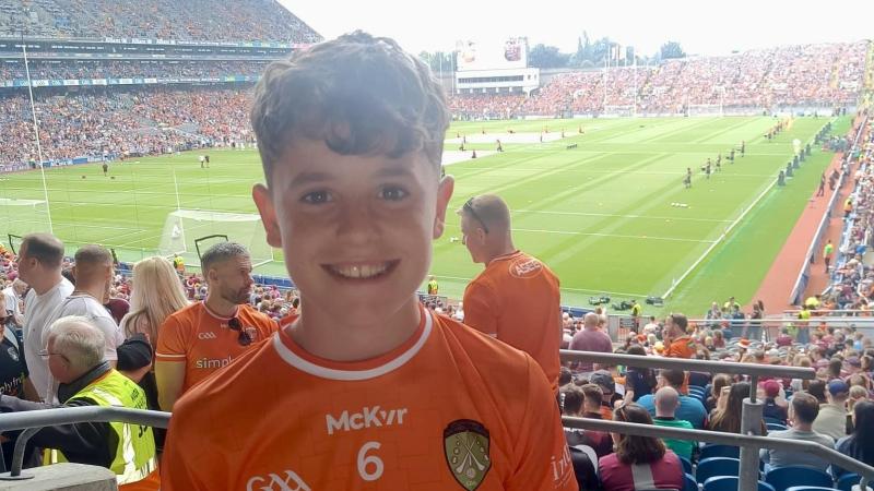 Tony Reddin plays at half-time in Croke Park and follows in his dad's footsteps