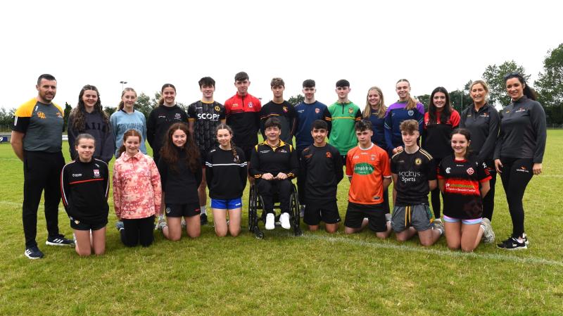 Elsie Friel and Lucy McKeever take part in Ulster GAA's Young Leaders Programme