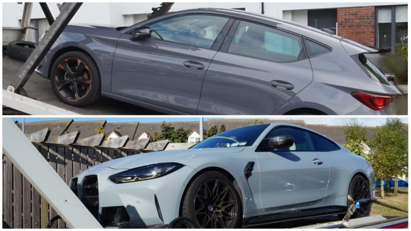 'High powered' cars and millions in cryptocurrency seized by gardaí in Dublin raid