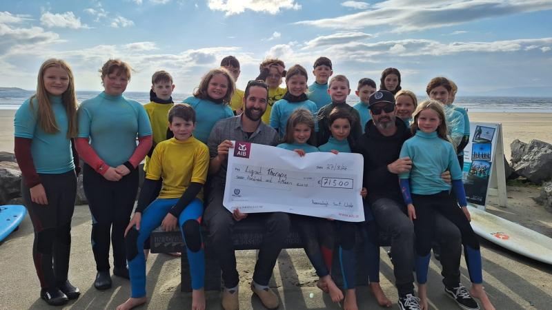 Rossnowlagh Surf Club brave the elements and break a record for Liquid Therapy