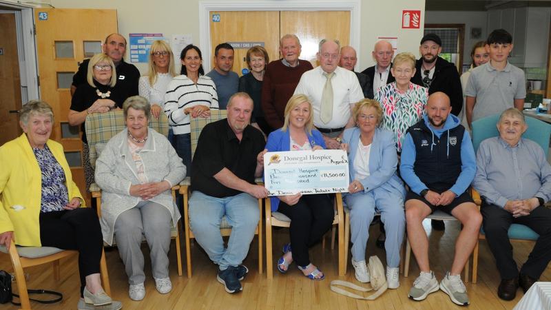 Night in memory of the late Denis Curran raises  &euro;11,500 for Donegal Hospice