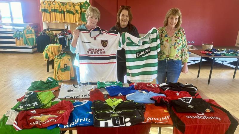 The late Dermot Maguire’s jerseys kindly donated to Ardara GAA fundraiser
