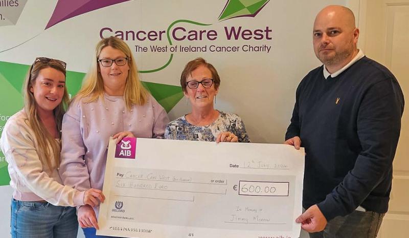 Presentations made from donations in lieu of flowers for late Jimmy Morrow