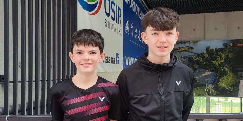 Corey Chambers competes in European U15 Badminton Championships