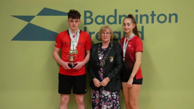 National U-17 mixed doubles title for Raphoe pair Kimberly Pearson and Rhys McAuley