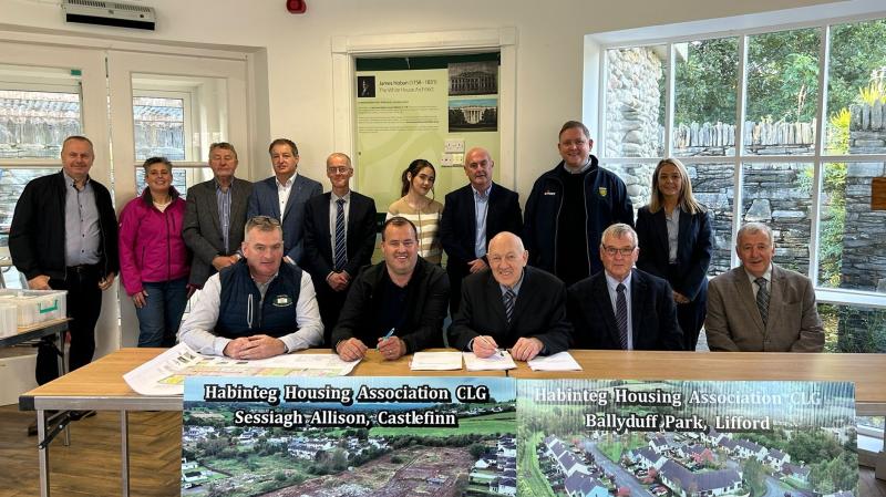 Contracts signed for new €8.9m social housing scheme in Castlefinn
