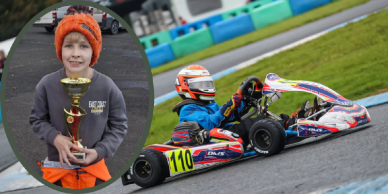 Nine-year-old Manor karting prodigy hitting high gears