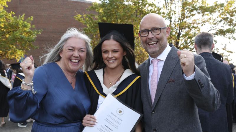 Sophie Wallace from Raphoe among the DCU graduates at October Ceremony