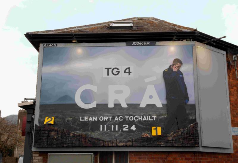 Billboard launch highlights highly-rated new crime drama CRÁ set in west Donegal