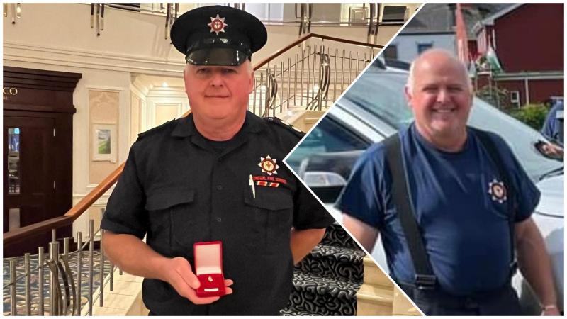 Outpouring of gratitude for Kieran Drummond on his 30-year fire service award