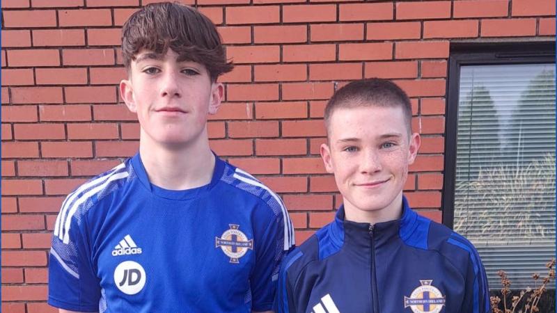 Odhran McHugh and Luke Doherty earn Northern Ireland U-15 call-ups 