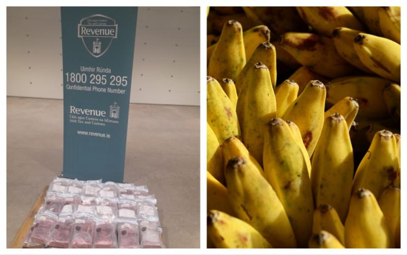&euro;3m worth of cocaine found in crate of bananas at Irish Port