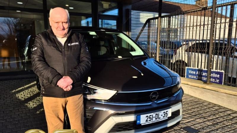 Loyal fan Edmund Brennan buys his 35th new year Opel in Donegal Town