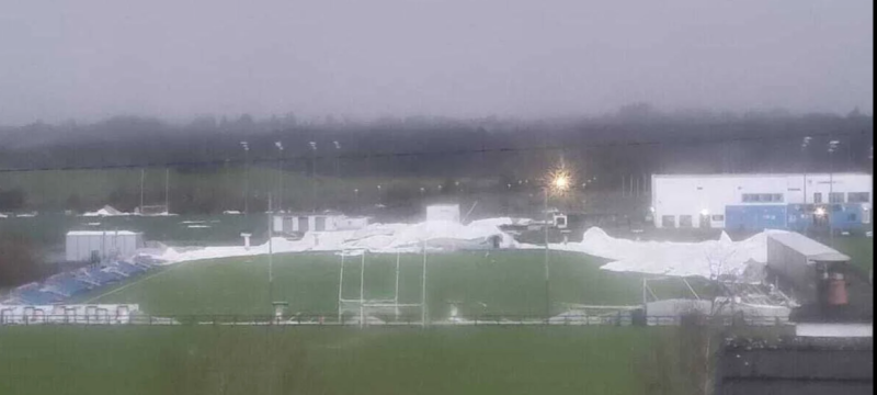 Connacht GAA Air Dome and Burrishole GAA stand destroyed as Storm Éowyn tears through Mayo