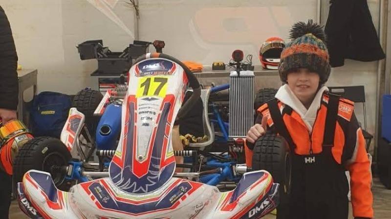 Manorcunningham karting ace Jayden McElhinney impresses at Whilton Mill