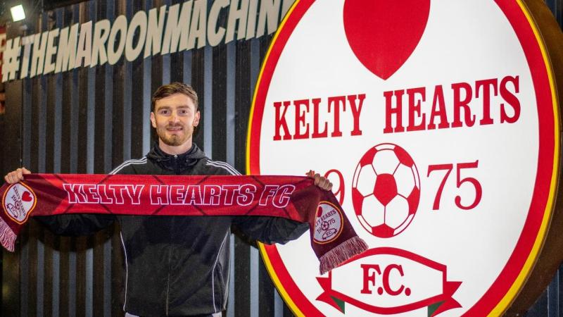 Jamie Watson joins Charlie Mulgrew at Kelty Hearts after Finn Harps departure 