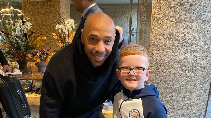 Seven-year-old Manchester City fan from Ballybofey meets football legends in Spain