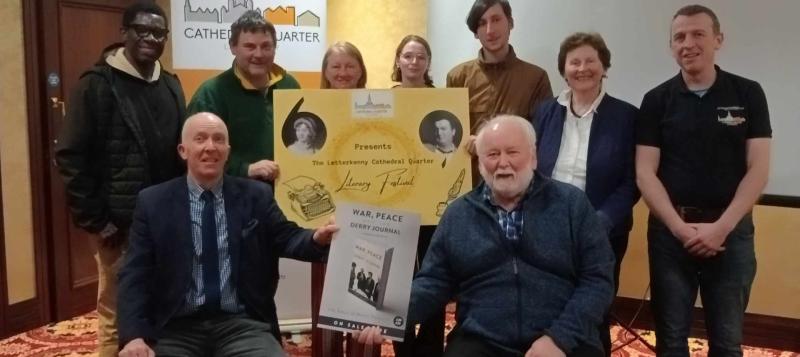 Planning meeting for 10th Letterkenny Cathedral Quarter Literary Festival