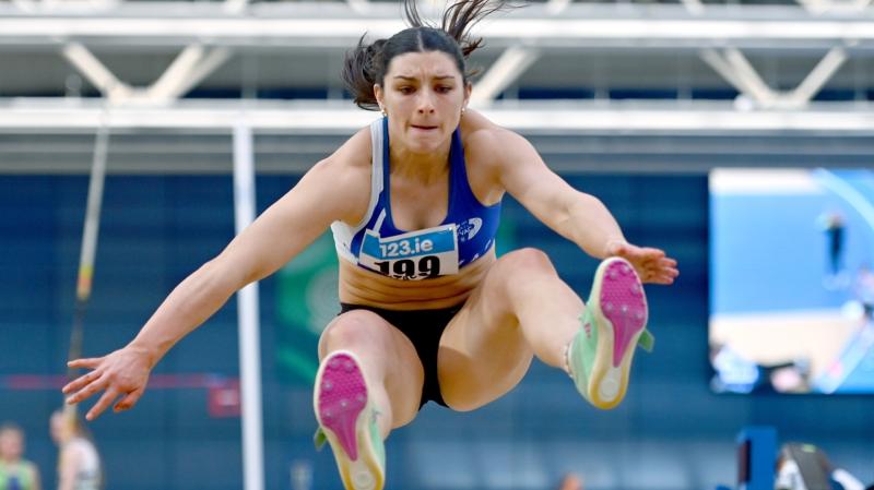 High jump gold for Lauren Callaghan as John Kelly earns silver at National Indoors