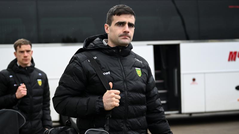 Caolan McGonagle captains Donegal against Galway at Pearse Stadium