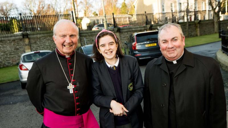 Crana College student receives  Pope John Paul II  award from Bishop Donal McKeown
