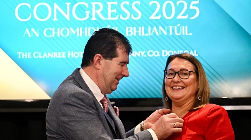 Míchéal Naughton steps down as LGFA president at LGFA Congress in Letterkenny