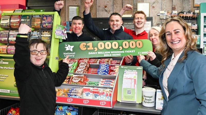 National Lottery confirm Monday's €1 million-winning ticket was sold in Newmills!