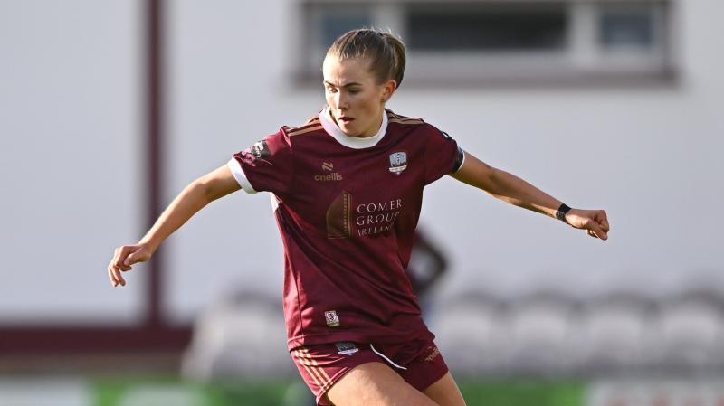 Emma Doherty on song for Galway United against Shamrock Rovers 