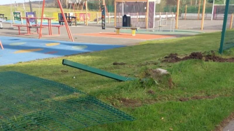 Buncrana play park damaged by vandals over weekend
