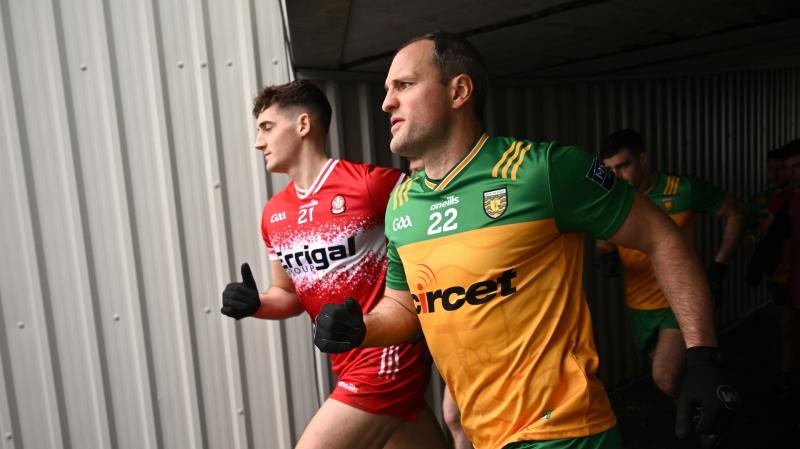Changes to Donegal line-up for Derry as Murphy, McBrearty and McFadden Ferry come in
