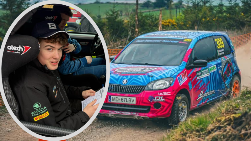 Rhys McElhinney earns podium spot at Moonraker Rally