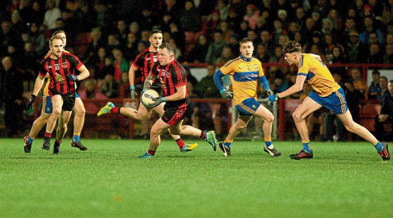 Bradley grabs a hat-trick as Red Hughs enjoy runaway win over Moville