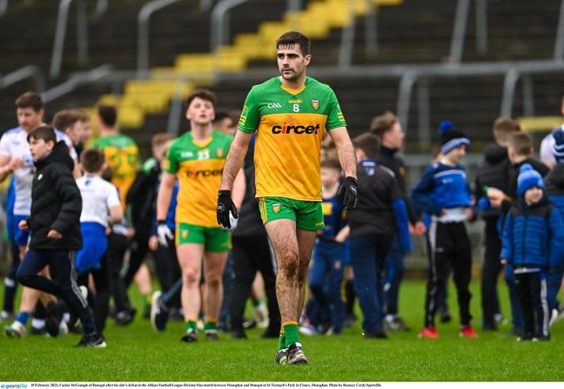 Caolan McGonagle notable absentee from Donegal 26 for Monaghan