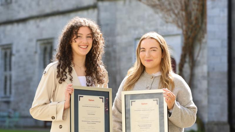 Two Donegal students awarded Optum Scholarships at the University of Galway