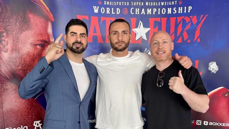 Ciaran Duffy working with Noel Mikaelian ahead of WBC cruiserweight defence