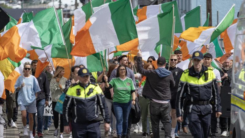 Large crowds attend protests as Letterkenny comes to a standstill 