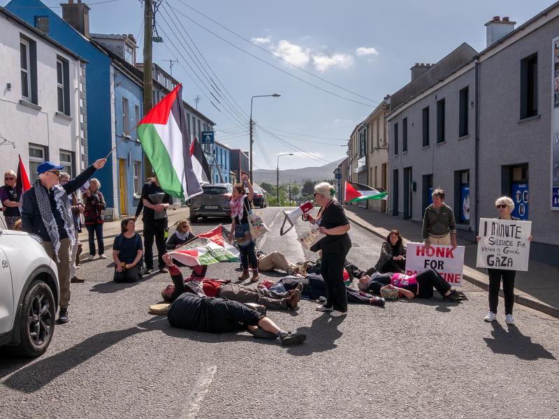 Gaza protest outside Minister’s office in Carn
