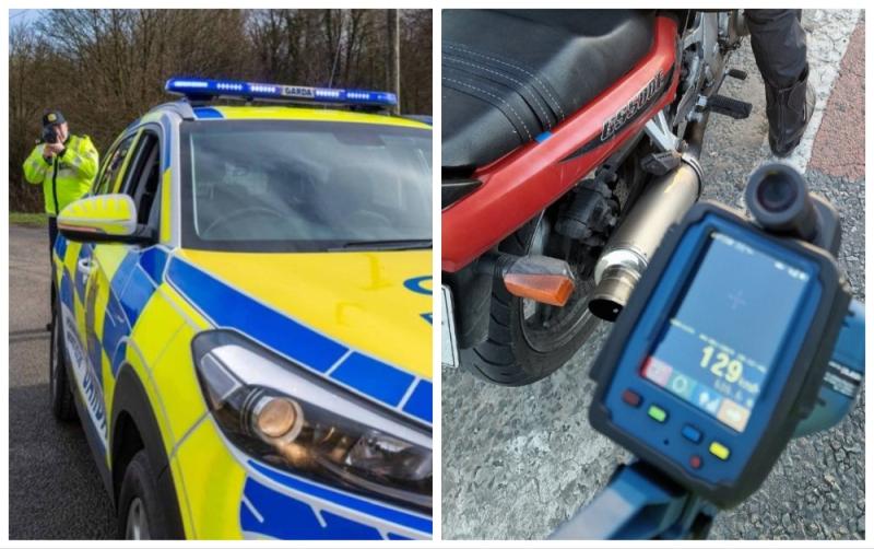Gardaí nab learner motorcyclist missing essential item for doing double the speed limit