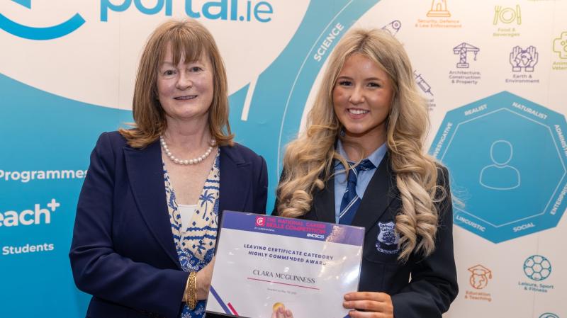 Top award for St Catherine's AS's Clara McGuinness at Career Skills Competition