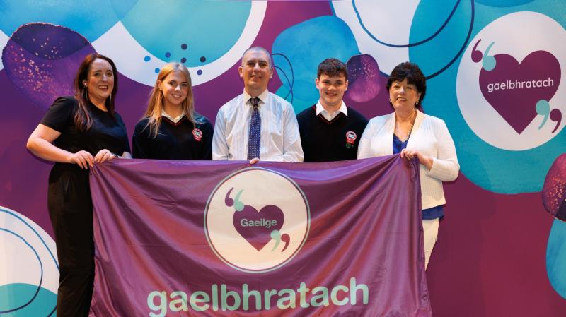 Rosses Community School students flying the flag for the Irish language