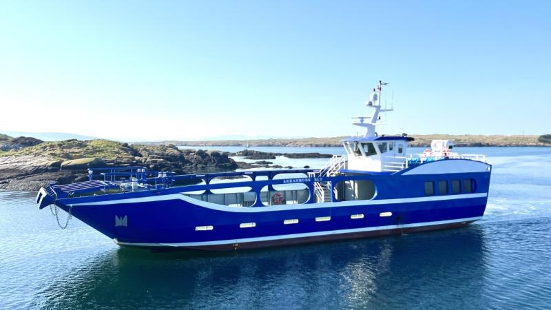 New Arranmore Blu ferry about to take to the seas