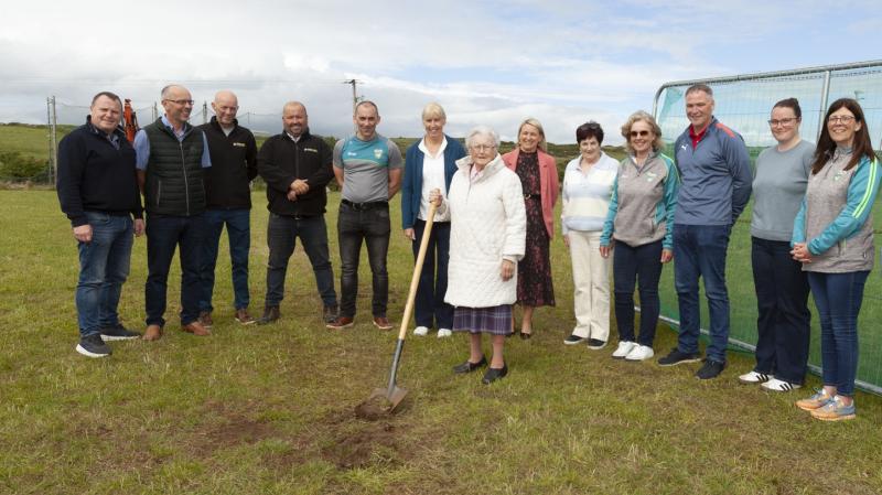 Sod turning for Creevy Activity Hub after 100km cycling fundraiser