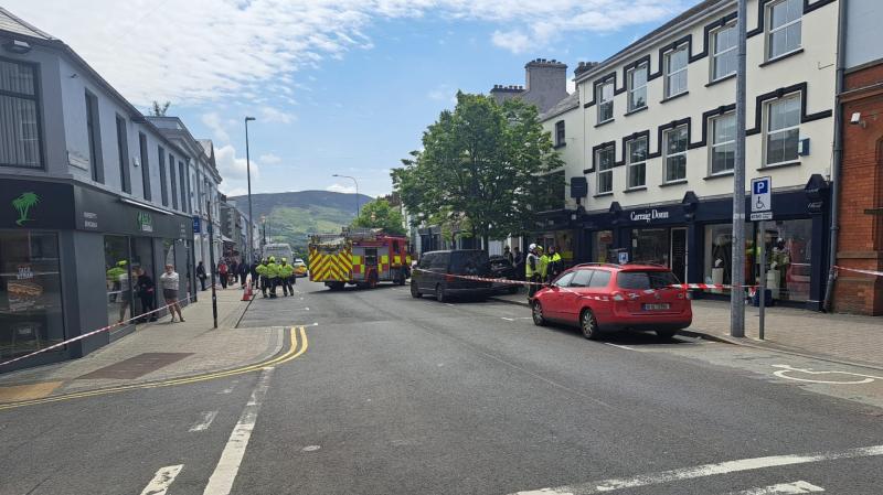 Elderly man and woman hospitalised after car mounts footpath in Buncrana
