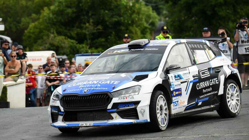 Callum Devine makes it three in a row at Donegal International Rally