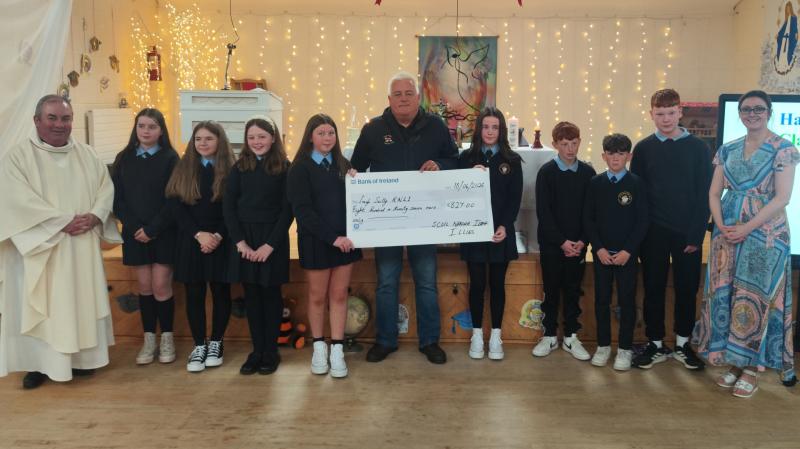 Generous Illies students and parents raise €827 for local lifeboat charity
