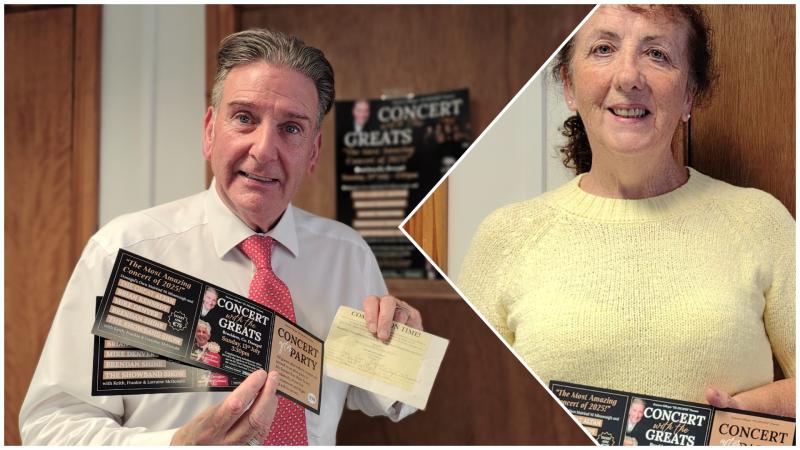 Winner announced for Donegal’s hottest tickets - Concert With The Greats