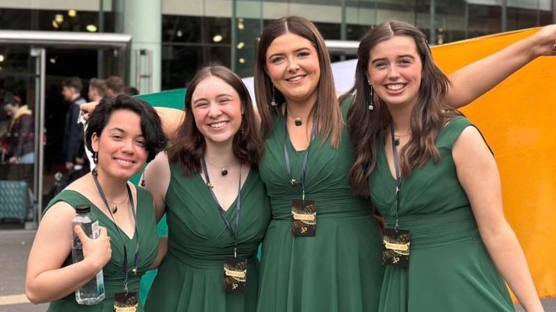Youngest and first Irish Quartet to compete at International Barbershop Contest