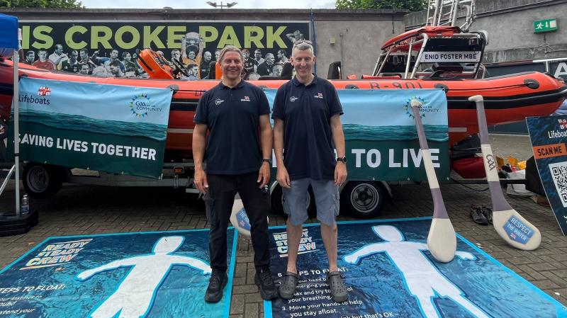 Bundoran RNLI volunteers promote water safety at Croke Park's All-Ireland SHC semi